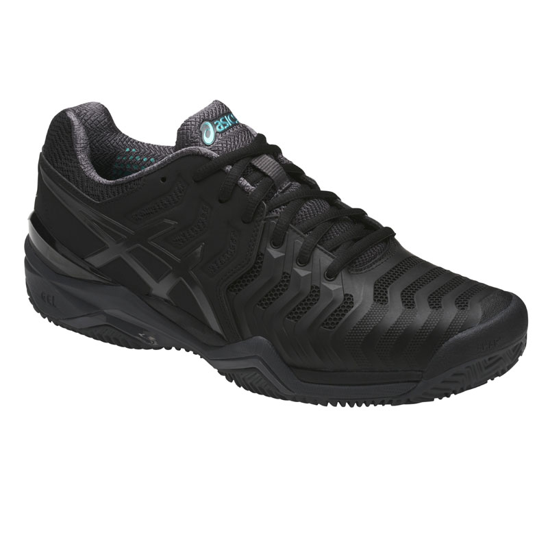 Asics Gel Resolution 7 Clay Black Dark Grey Lapis Saletennis