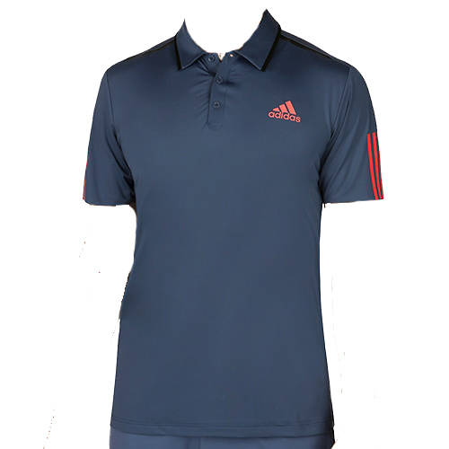 Adidas Barricade Polo Shirt Navy Saletennis