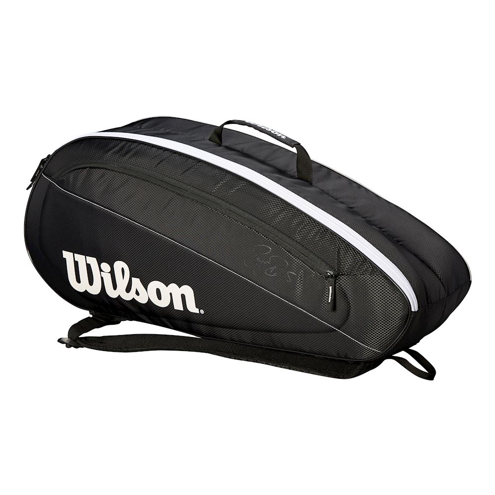 Wilson Federer Team 6 Pack Bag Black White