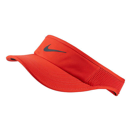 Nike Womens Court Aerobill Visor Habanero Red Black
