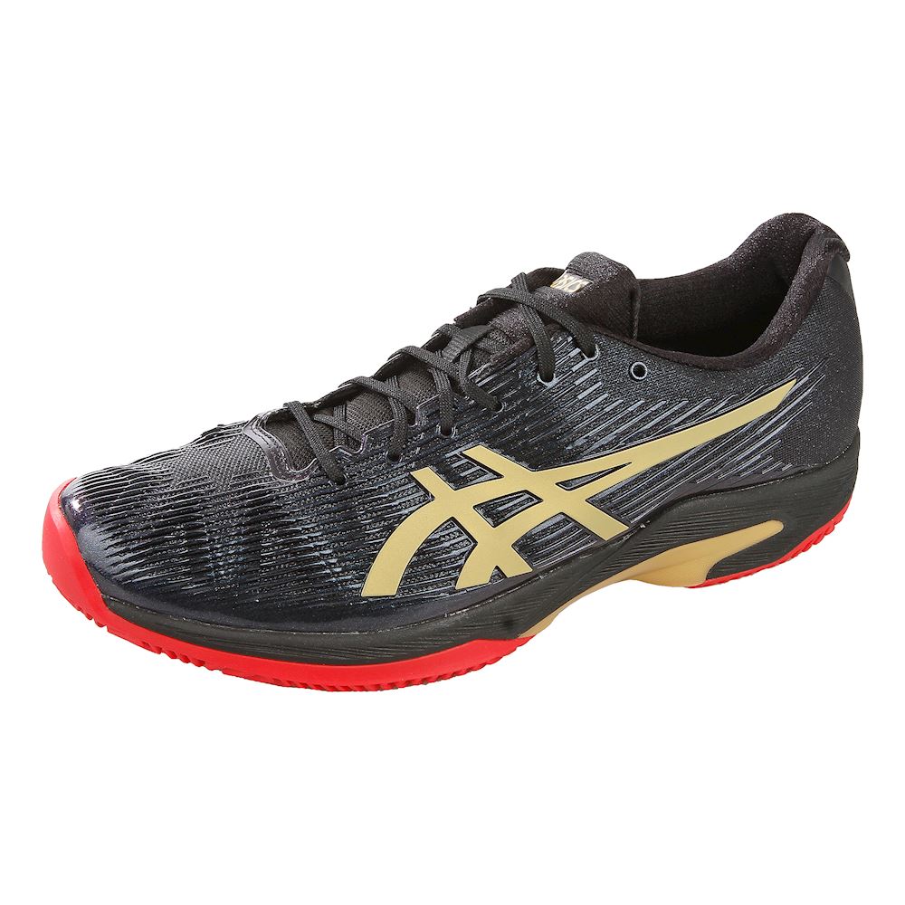 Кроссовки мужские Asics Solution Speed FF Clay Black/Rich Gold -  Saletennis.com