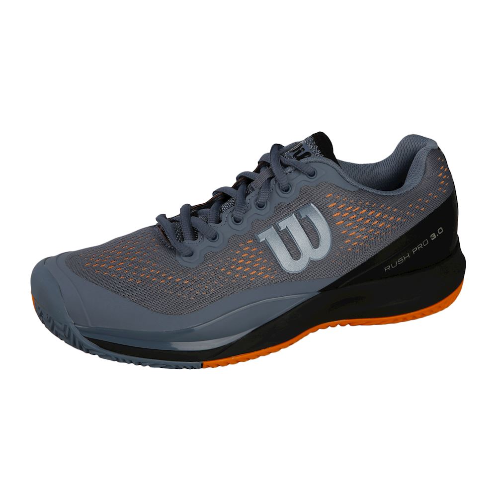 Кроссовки мужские Wilson Rush Pro 3.0 Flint Stone/Black/Autumn Glory -  Saletennis.com