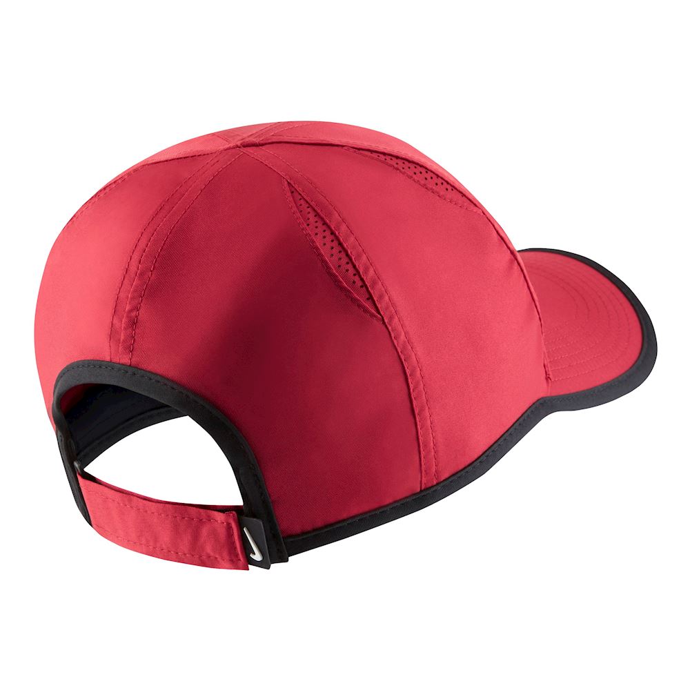 Nike Court Aerobill Featherlight Hat Team Crimson Black White Saletennis