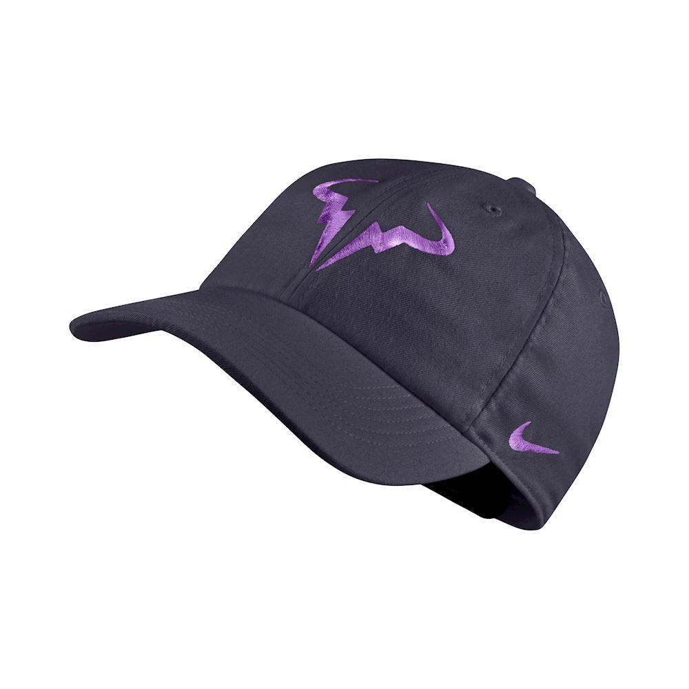 Кепка Nike Court Aerobill H86 Rafa Hat - Gridiron/Bright Violet -  Saletennis.com