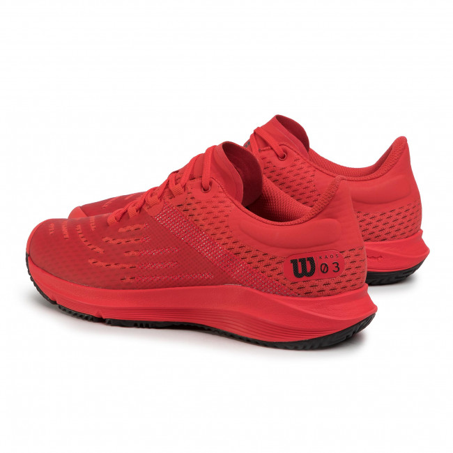 Кроссовки мужские Wilson Kaos 3.0 Red/Black - Saletennis.com