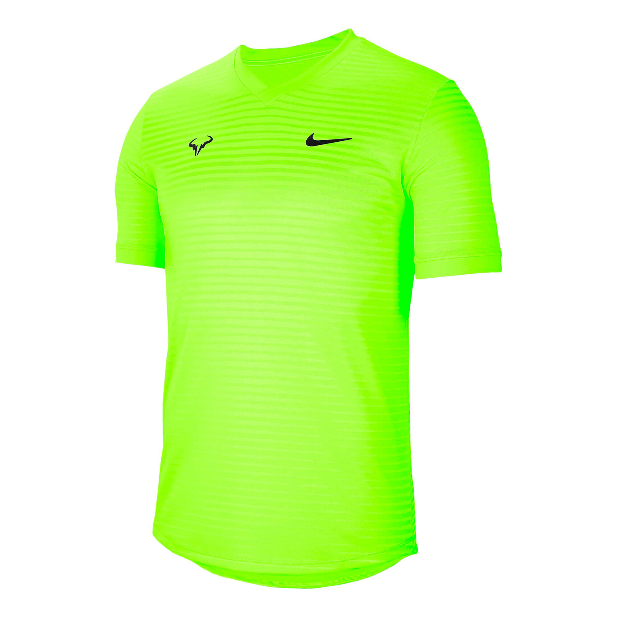 Футболка мужская Nike Court Rafa Challenger SS Crew - Volt/Black -  Saletennis.com