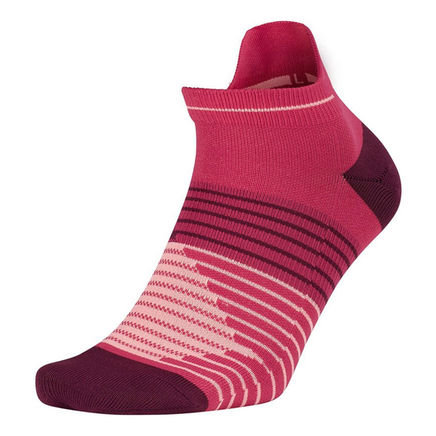 Nike Dri FIT Lightweight No Show Pink Burgundy Saletennis