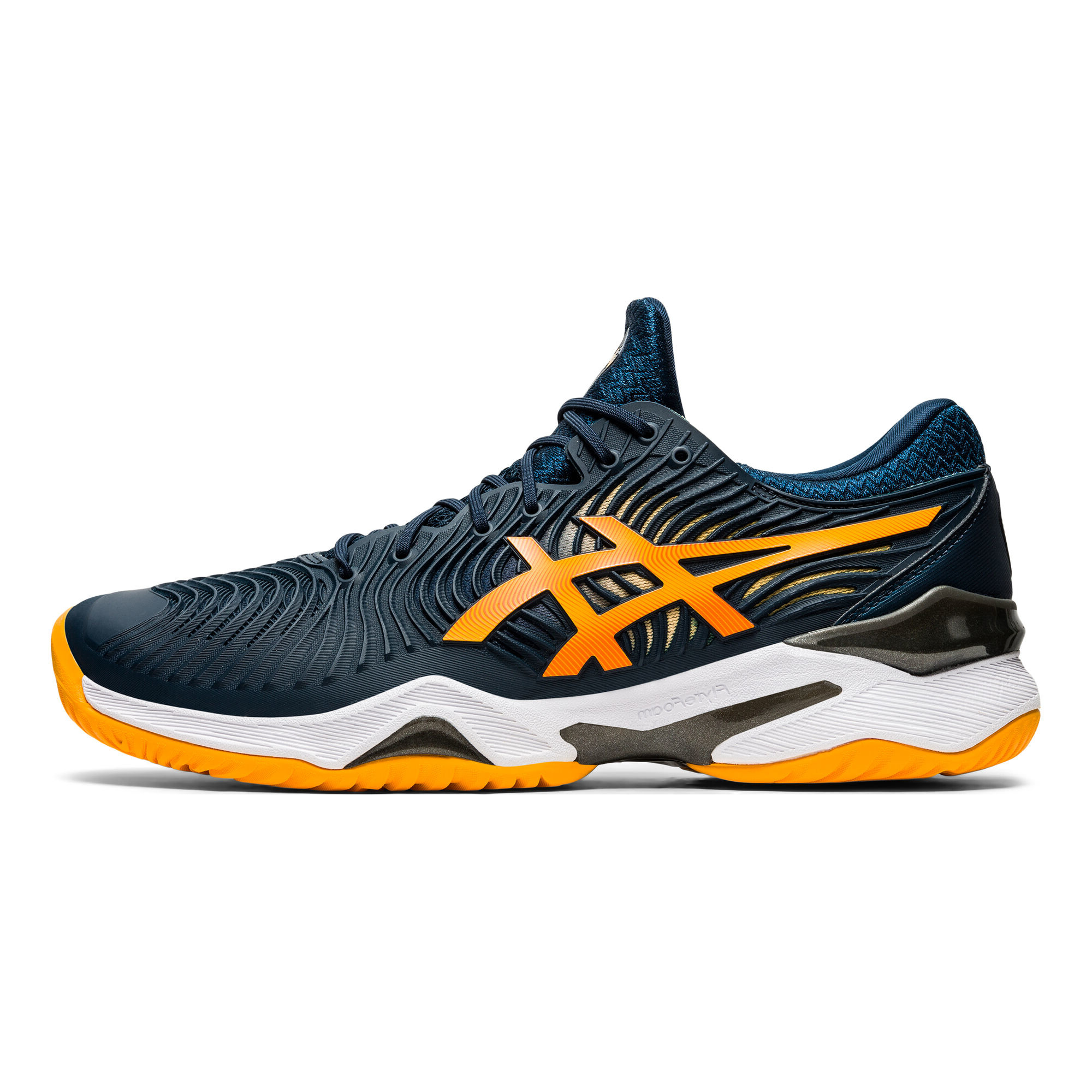 asics court ff 2 white mako blue