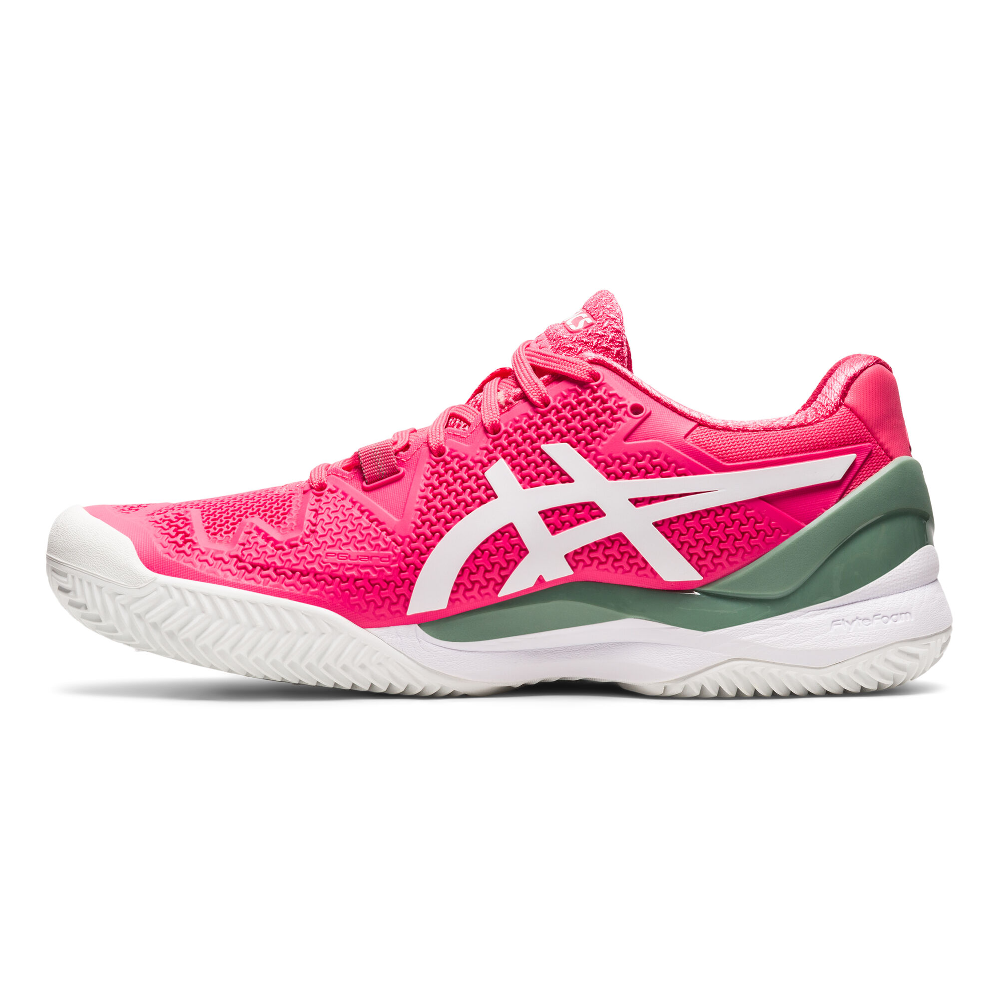 Pink and 2025 white asics
