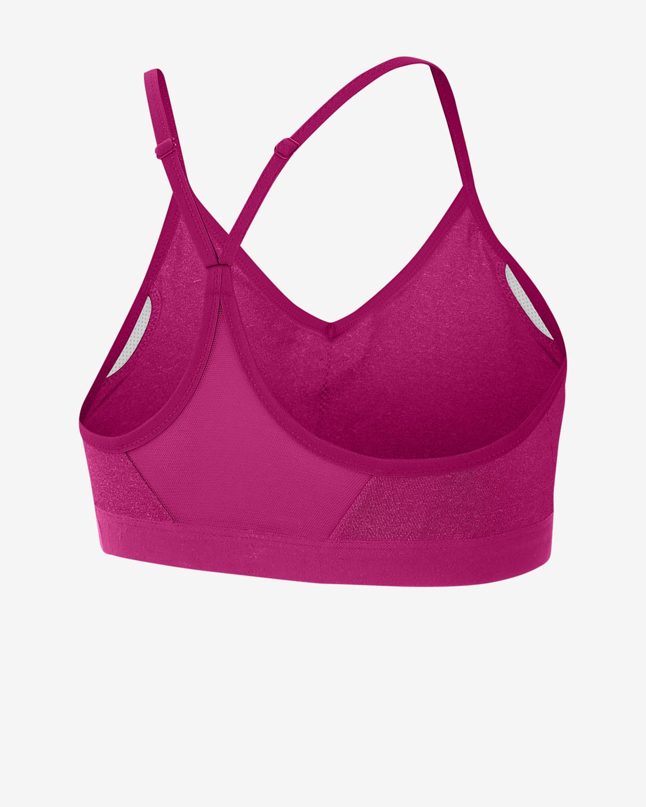 nike pink indy sports bra