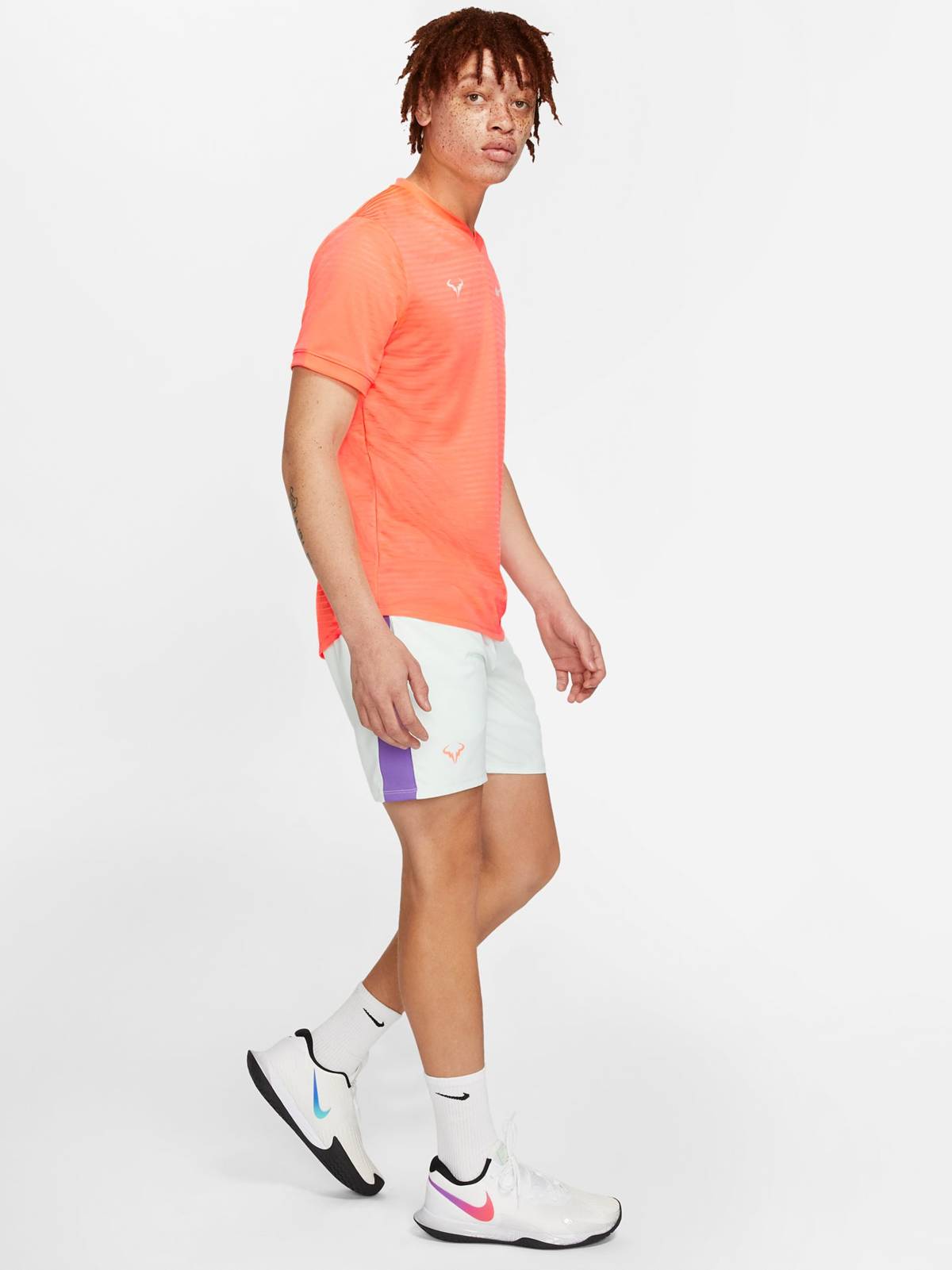 Ð¤ÑÑÐ±Ð¾Ð»ÐºÐ° Ð¼ÑÐ¶ÑÐºÐ°Ñ Nike Court Rafa Challenger SS Crew - Bright Mango - Saletennis.com