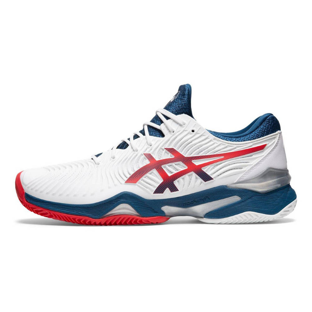 asics court ff 2 white mako blue