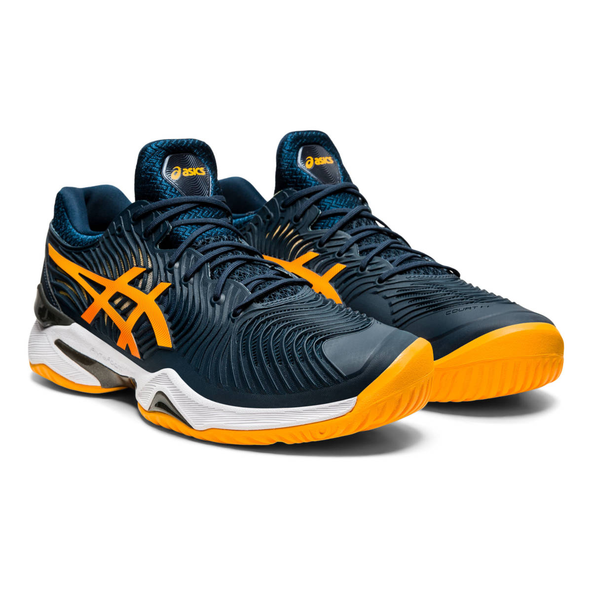 asics court ff 2 white mako blue