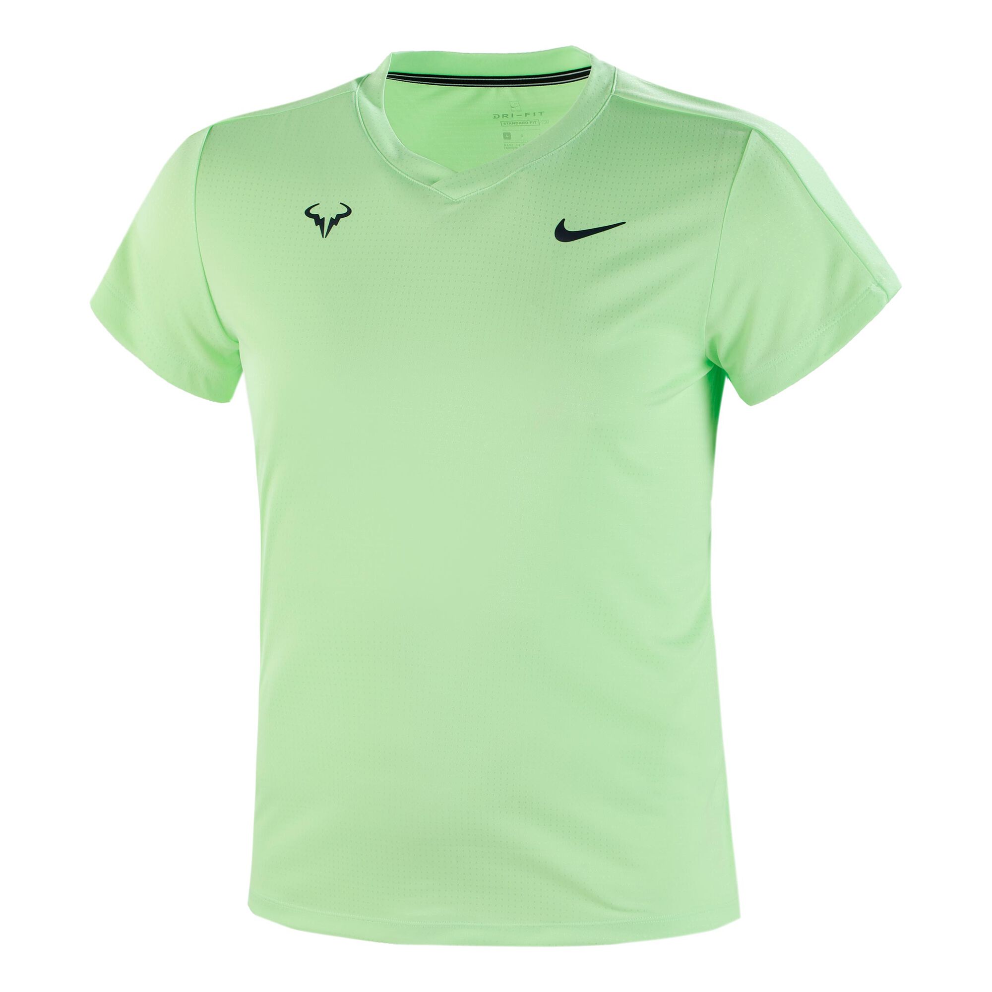 Футболка мужская Nike RAFA Challenger Crew - Lime Glow - Saletennis.com